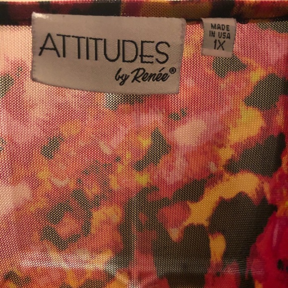 Attitudes by Renée - Tank & Matching Sheer Top - Picture 5 of 8